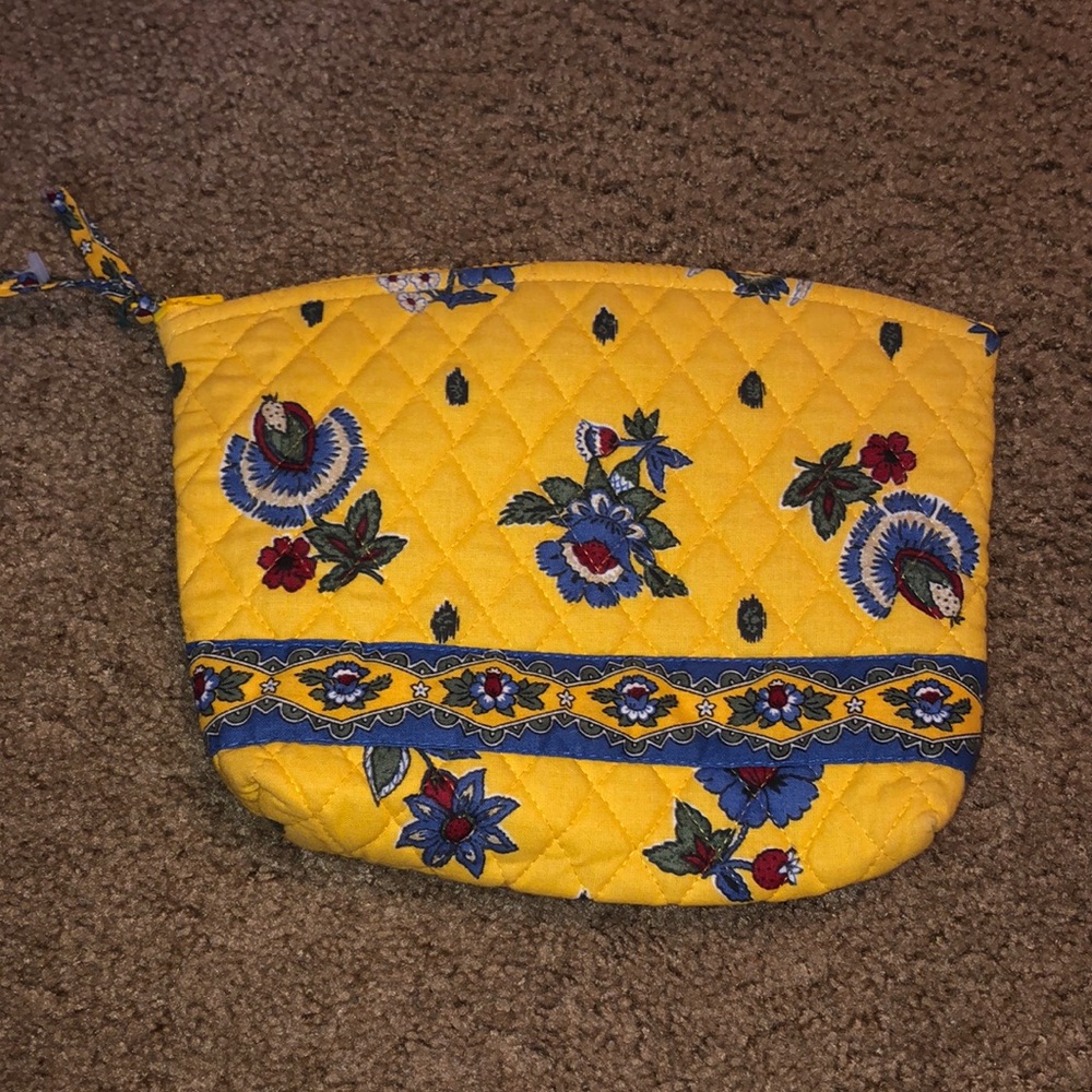Vera Bradley Yellow Makeup Bag